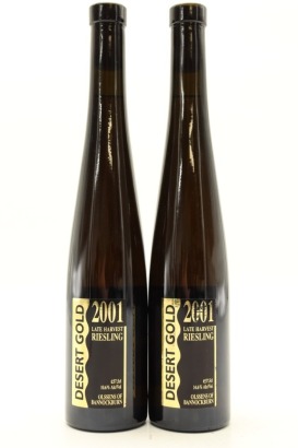 (2) 2001 Olssens of Bannockburn Desert Gold Late Harvest Riesling, Central Otago, 375ml