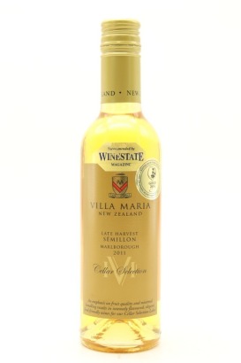 (1) 2011 Villa Maria Cellar Selection Late Harvest Semillon, Marlborough, 375ml