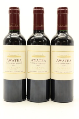 (3) 2007 Te Mata Estate Awatea Cabernets Merlot, Hawke's Bay, 375ml