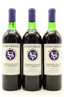 (3) 1991 Stonyridge Vineyard Larose, Waiheke Island (US)