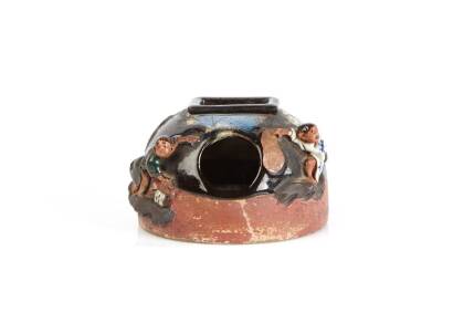 A Sumida Pottery Smokers Ashtray with Match Holder