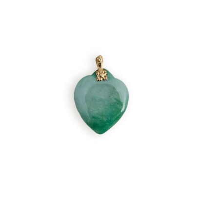 A Chinese Jade Heart-shape Pendant