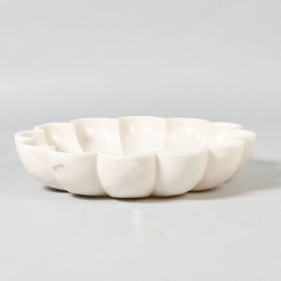 A Flower-Shaped Marble Bowl