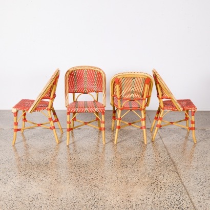 A Set of Four French Bistro Chairs