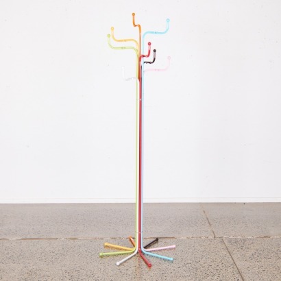 A Rainbow Coloured Coat Rack