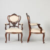 A Pair of Victorian Carved Armchairs - 2