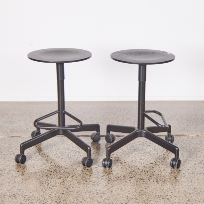 A Pair Of Jiro Bar Stools By John Tree For Resident