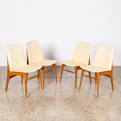 A Set Of Four New Zealand Made Sherwood Mid-Century Chairs