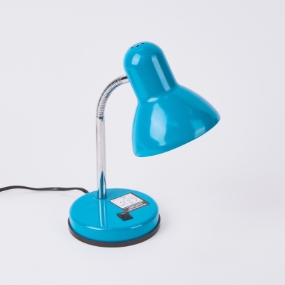 A Retro Style Lamp In Blue