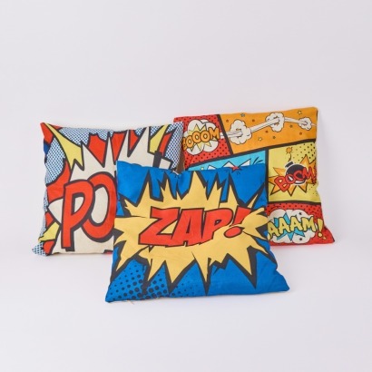 A Trio Of Pop Art Cushions