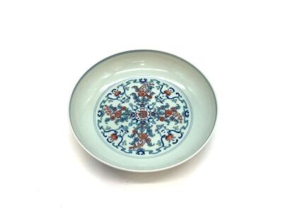 A Chinese Jingdezhen Doucai 'Flower' Dish