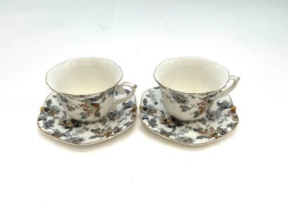 Two Sets of Painted 'Flowers' Tea Sets