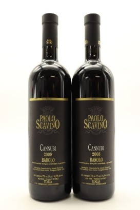 (2) 2008 Paolo Scavino Cannubi, Barolo DOCG [JR17] [RP96] [WS93]