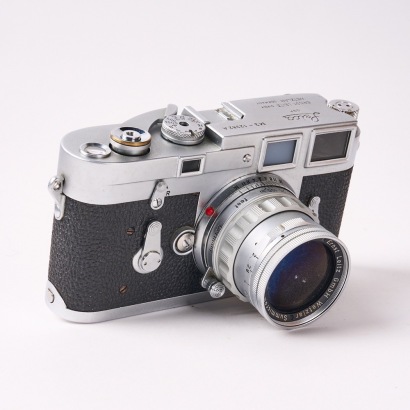 A Leica M3 Display Dummy Attrape With 50mm Summicron Display Lens