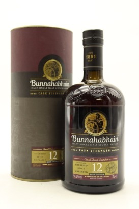 (1) Bunnahabhain 12 Year Old Small Batch Distilled Cask Strength Single Malt Scotch Whisky, 56.6% ABV (GB)