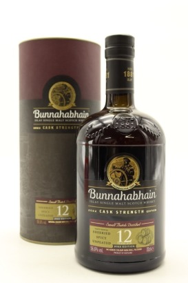 (1) Bunnahabhain 12 Year Old Small Batch Distilled Cask Strength Single Malt Scotch Whisky, 56.6% ABV (GB)