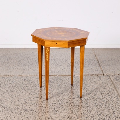 An Italian Marquetry Musical Side Table