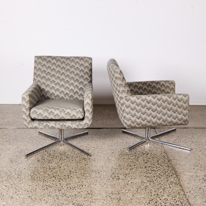 A Pair Of Arper Armchairs, Italy