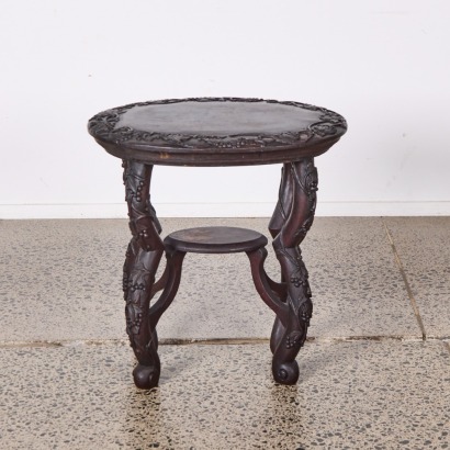 An Antique Carved Lacquered Table