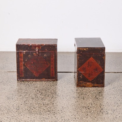 A Pair Of Lacquer Boxes