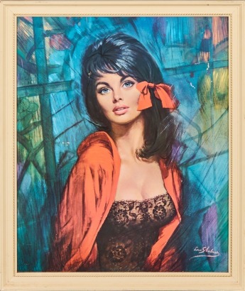 A Lou Shabner Replica Print of Priscilla Presley