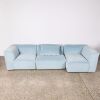 An Arcade Sofa By Simon James In Pale Blue Mohair Velvet