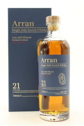 (1) The Arran Malt Distillery 21 Year Old Single Malt Scotch Whisky, 46% ABV (GB)