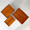 A Nest of Mid-Century Mahogany Veneer Tables - 3