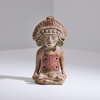 An Aztec Flute Made from Baked Clay
