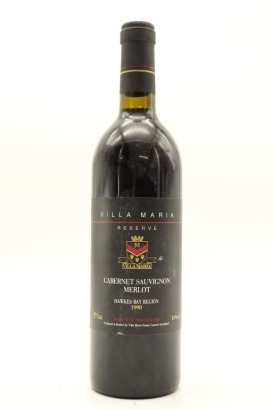 (1) 1990 Villa Maria Reserve Cabernet Sauvignon Merlot, Hawke's Bay