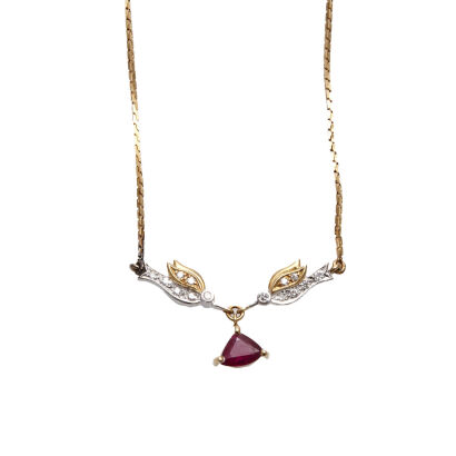 18ct Ruby and Diamond Necklace