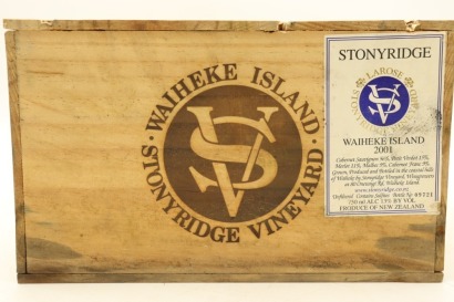 (6) 2001 Stonyridge Vineyard Larose, Waiheke Island (OWC)