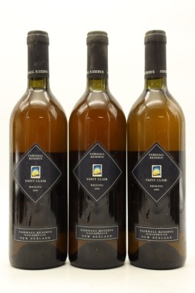 (3) 2000 Saint Clair Fairhall Reserve Riesling, Marlborough