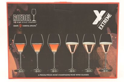 (1) Riedel Extreme Rose Champagne Glass/Rose Wine 6 Pack