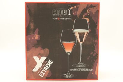 (1) Riedel Extreme Rose Champagne Glass/Rose Wine Twin Pack