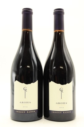 (2) 2015 Craggy Range Aroha Pinot Noir, Martinborough [JR17]