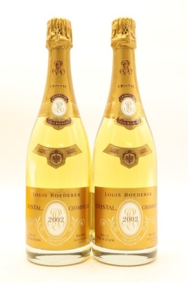 (2) 2002 Louis Roederer Cristal Millesime Brut, Champagne [JR17.5] [RP96] [WE98]