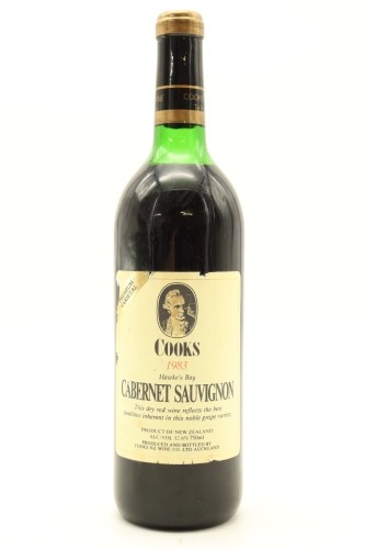 (1) 1983 Cooks Cabernet Sauvignon, Hawke's Bay (TS)