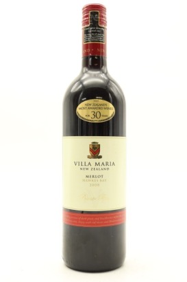 (1) 2008 Villa Maria Private Bin Merlot, Hawke's Bay