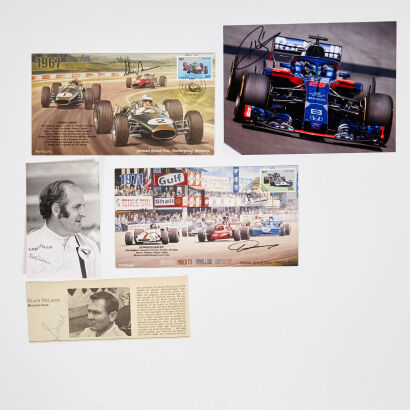 A Selection of New Zealand Formula 1 Driver Autographs