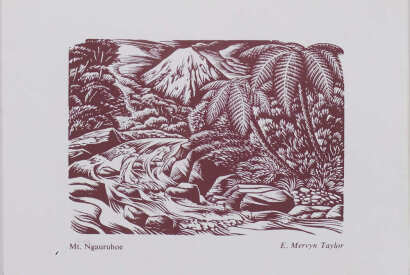 E MERVYN TAYLOR Mt. Ngauruhoe