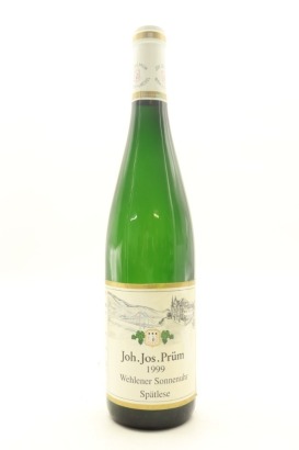(1) 1999 Joh. Jos. Prum Wehlener Sonnenuhr Riesling Spatlese, Mosel [JR18.5] [WS93]
