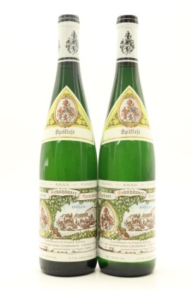 (2) 2001 Maximin Grunhauser Abtsberg Riesling Spatlese, Mosel