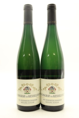 (2) 2001 Reichsgraf von Kesselstatt Piesporter Domherr Riesling Auslese, Mosel