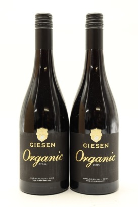 (2) 2019 Giesen Organic Syrah, Marlborough