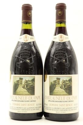 (2) 1995 Domaine Saint-Benoit Chateauneuf-du-Pape, Rhone, 1500ml