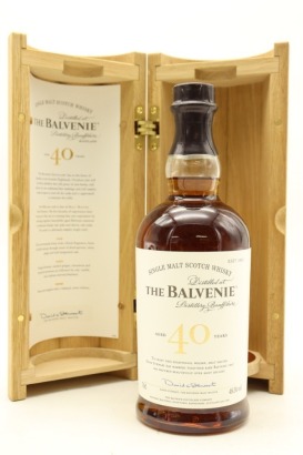 (1) The Balvenie 40 Year Old Single Malt Scotch Whisky, 48.5% ABV (GB)