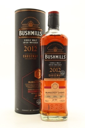 (1) Bushmills 2012 The Causeway Collection Burgundy Casks Single Malt Irish Whiskey, 51.8% ABV (GB)