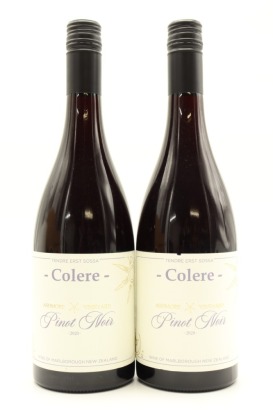 (2) 2020 Colere Ashmore Vineyard Pinot Noir, Marlborough &diams;