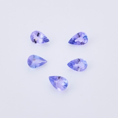 A 1.15ct, Matching Parcel of Five Loose Tanzanites